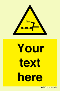 Custom warning water cannon